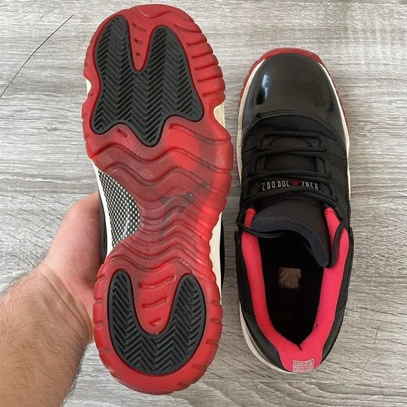 Air Jordan 11 Retro Low Bred Size 7Y NBA Basketball - Picture 5 of 11